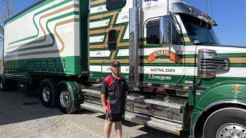 Vice President of the North Coast Trucking Social Club, Trent Lee, says he will be spending his days off polishing his truck in preparation for the show. Picture by Ellie Chamberlain