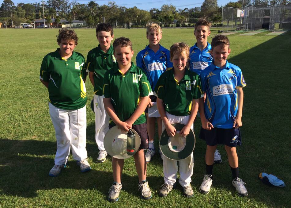 GEN NEXT: Left to right in the green NCCC training shirts are Coby Tabor, Jack Horseman, Dylan Mann and Lachlan Carlyle.