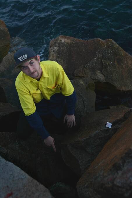 Andrew Williams was the second person at the scene on Friday where a man was 'bent like a banana' while stuck upside down in the rocks on the V-Wall