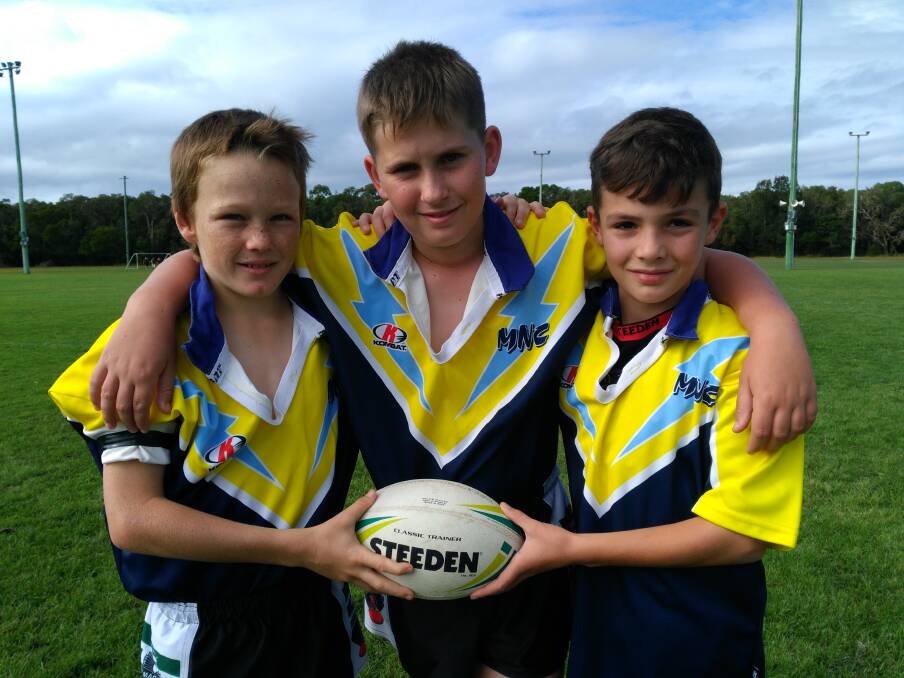 Jessie and Brodie attend BPS and play for the Bellingen Dorrigo RLFC; Beau attends UPS and also plays for the Bellingen Dorrigo RLFC and Lincoln attends DPS playing for the Dorrigo Rangers.