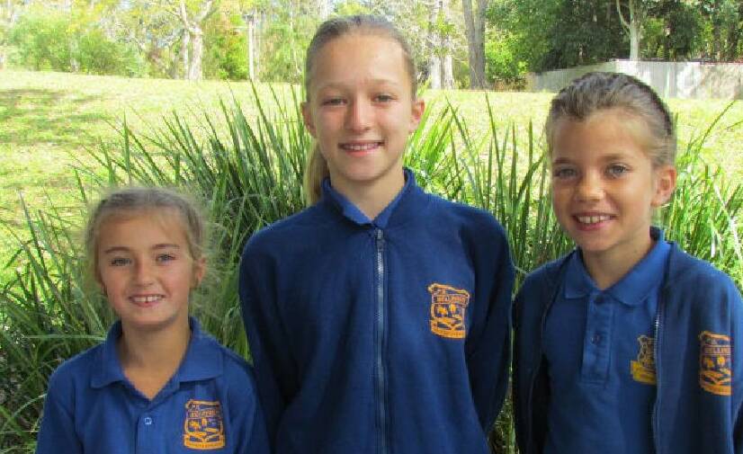 Champion Bellingen Public School students will compete at a state level: Fern Berry, Yasmin Ball and Ava Van Dyke.