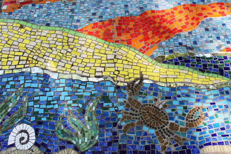 NEW MOSAIC FOR MAAM GADUYING MEMORIAL: Bellingen Shire Council’s Arts and Cultural Advisory Committee said it adds a different artistic feature to the existing sculptures in the park. Image: Supplied.