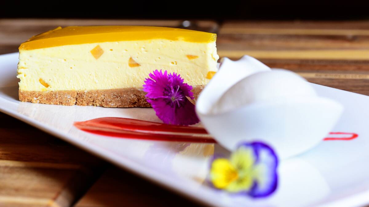DESSERT: Feast your eyes on this delicious slice of mango cheesecake, one of the tempting selections from the dessert menu. Offering kid's meals for $7 with a free drink and kid's colouring pack to entertain them.