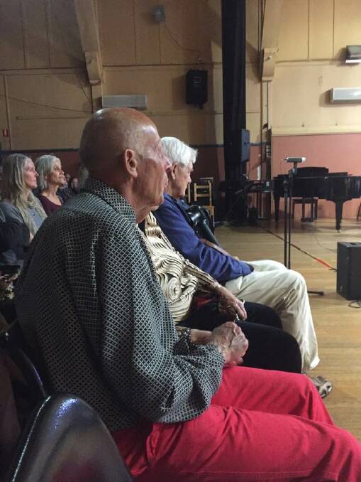 David Helfgott in the audience for a Bellingen Youth Orchestra performance in September