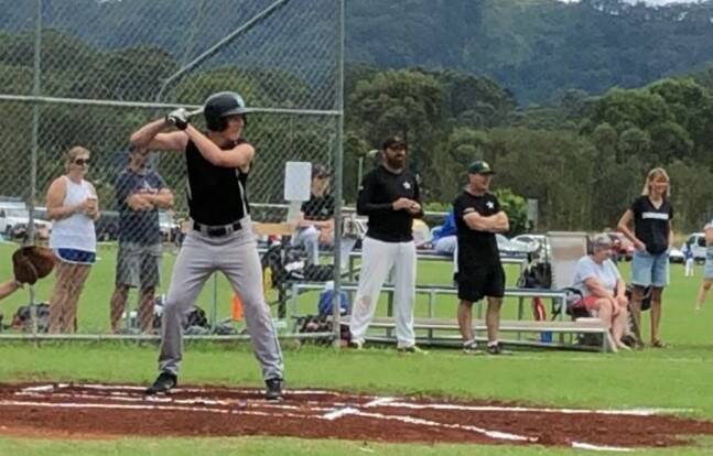Connor Wear batting for Junior Brewers