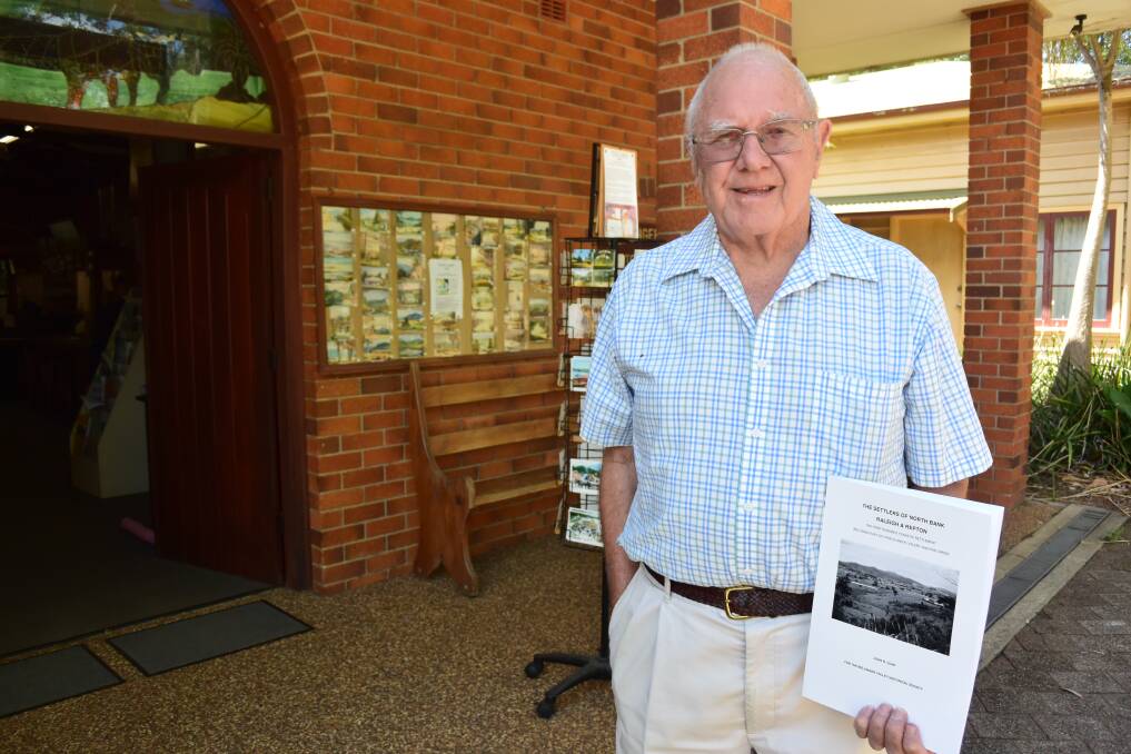 John Lean with his latest book, which will be launched at the Bellingen Museum on Saturday December 2 at 10am