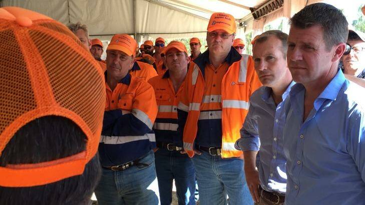 Mike Baird at Drayton South Mine project site in Drayton.
 Photo: Marina Neil