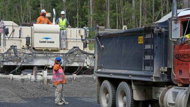 RMS said 20 per cent of quarry materials for the Urunga bypass comes from Dorrigo. The remaining 80 per cent are sourced either onsite or from other quarries.