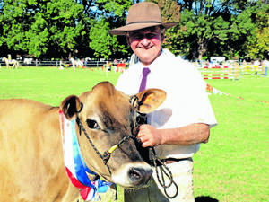 Most successful exhibitor in the dairy section of the 2012 show, Wayne Burley.