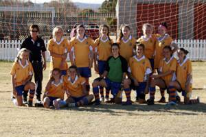The successful girls team after their win at Tenterfield
