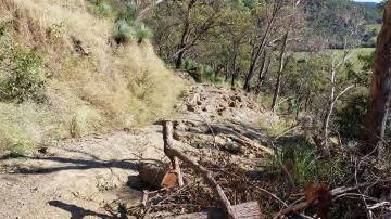 Toose Road Landslip location. Picture Kempsey Shire Council