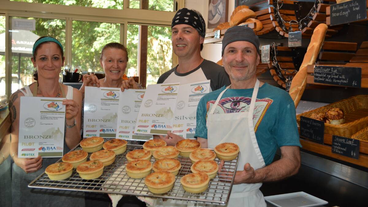 Prizewinning: Supplying the freshest possible products and award-winning pies are the team at the Bellingen Swiss Patisserie & Bakery.