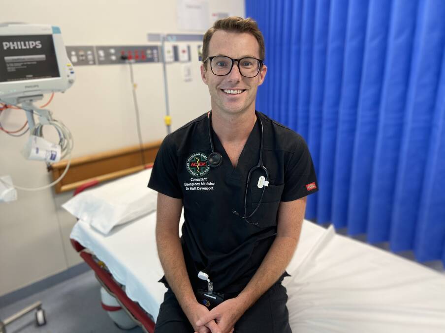 Emergency Medicine specialist Dr Matt Davenport is one of the Mid North Coast front-line health workers who will be on duty over the Christmas and New Year period