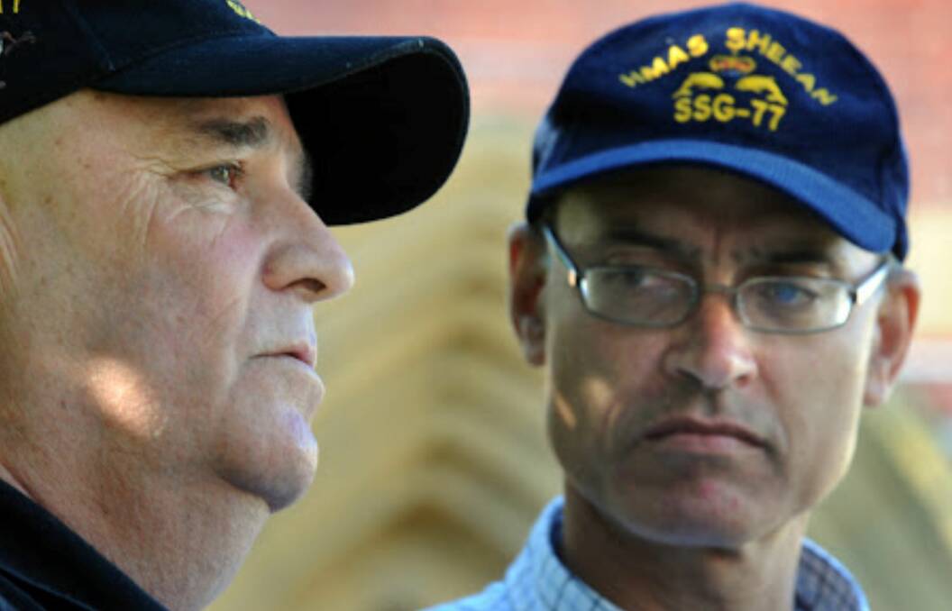 Garry Ivory and Guy Barnett speak to media on their long-running VC campaign in 2011.
