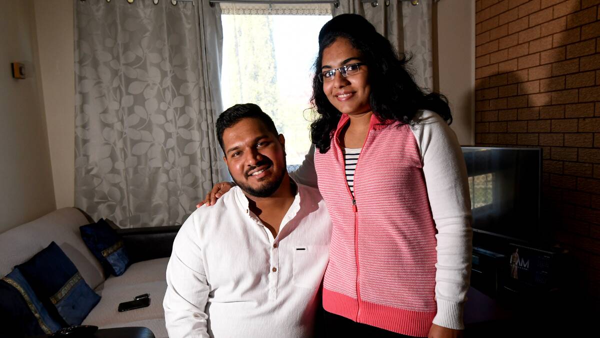 INVALUABLE: Titus and Anju Elias, who migrated from India to Tamworth, are trained health professionals helping to fill the city's workforce shortage. Photo: Gareth Gardner