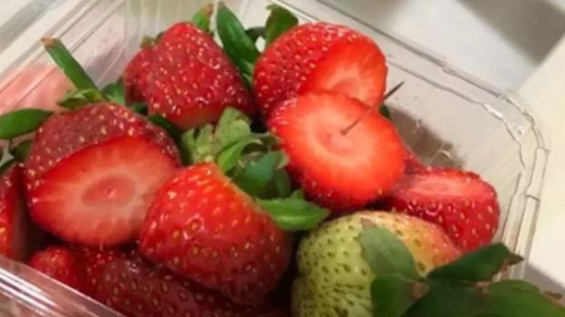 A needle found in a punnet of strawberries in Australia.