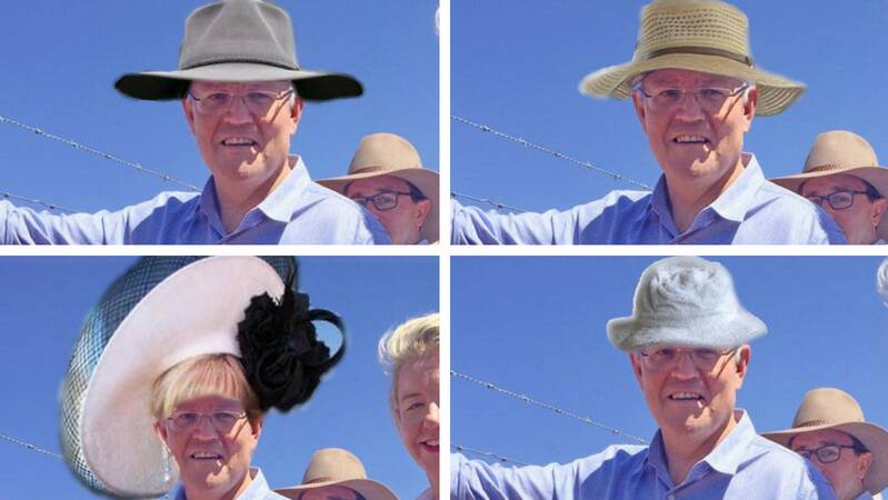 Ag fashion alert: ScoMo goes the cap for outback lap