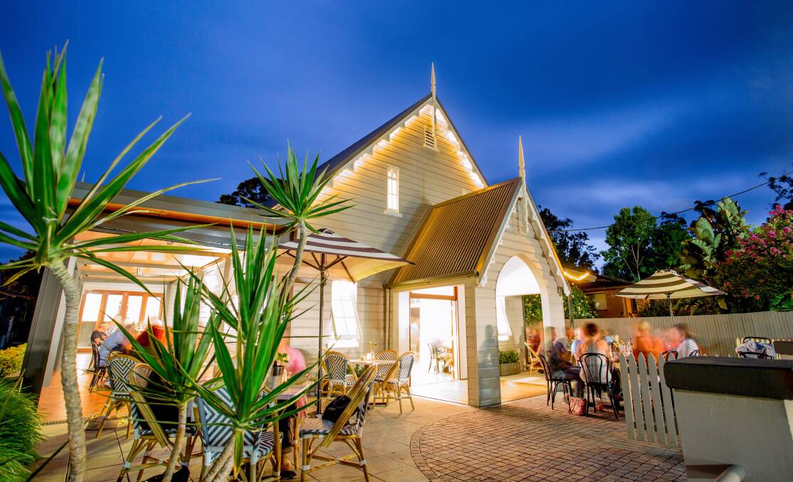 CEDAR BAR:  Dine inside a carefully restored 108 year-old church located in the heart of Bellingen. Enjoy a meal or a glass of your favourite wine and soak up the surrounds.