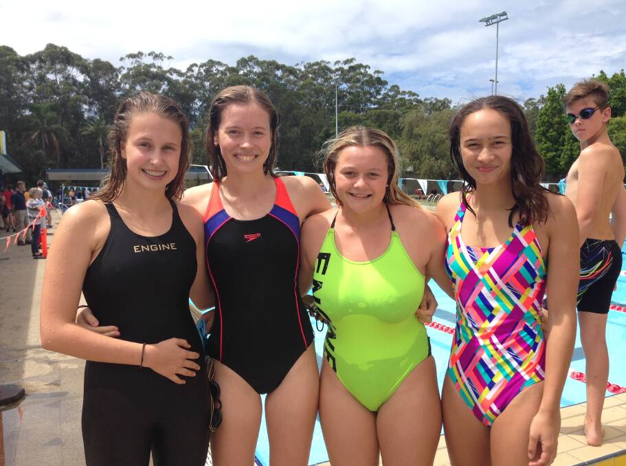 16 years girls Champion team - Rebecca Hodgson, Amelia Stehn, Aoife Carey, Holly Pagulayan-McCabe