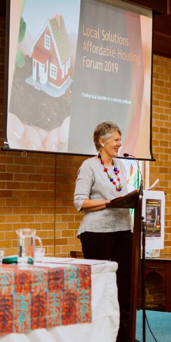 Kerry Pearse opening the second affordable housing forum. Photo Jay Black