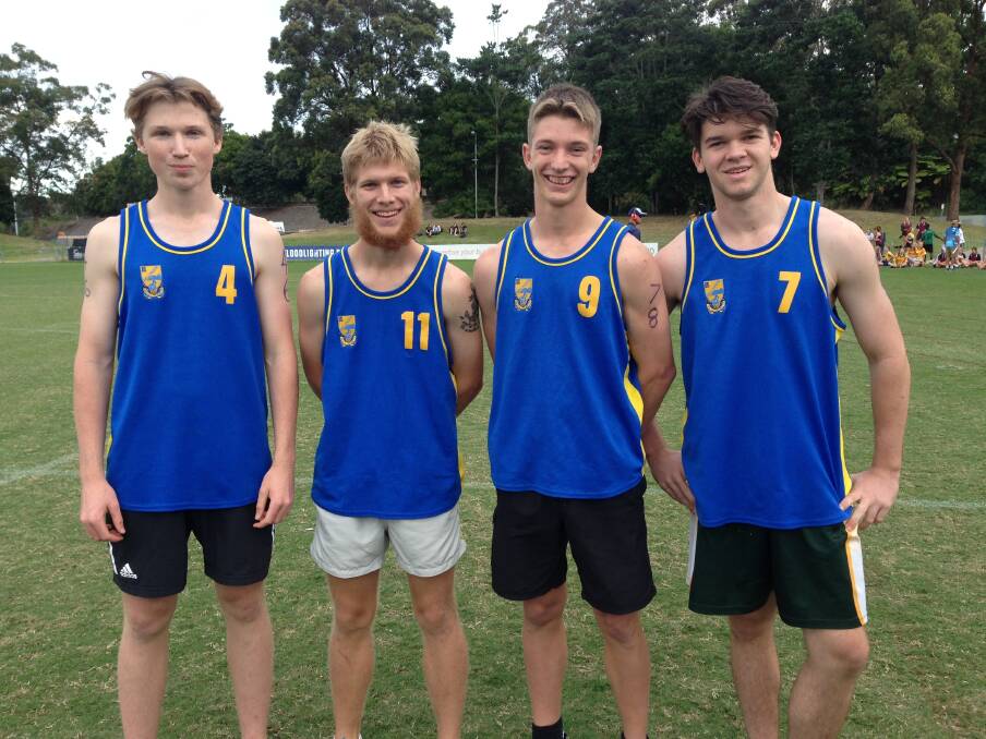 Open boys relay team - Hudson Brown, Dalton Bailey, Michael White, Will Thomas