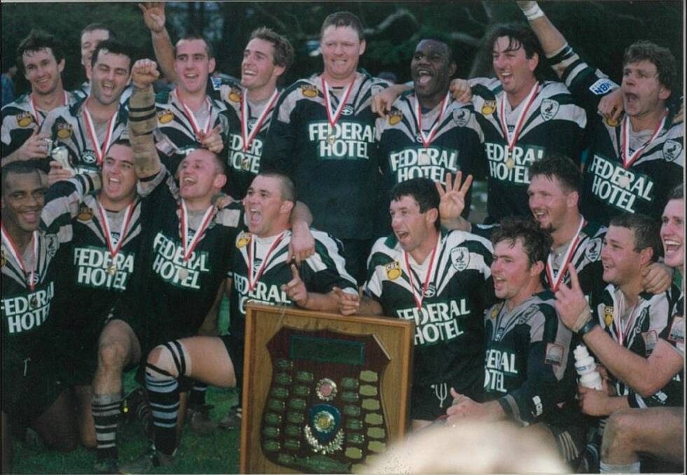 Glory days: The Magpies were Premiership winners in 1999. Photo courtesy of Kathy Glyde.