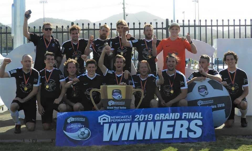 Grand final winners - Bellingen Football Club 1st division men defeated Coutts Crossing 2-1 after extra time
