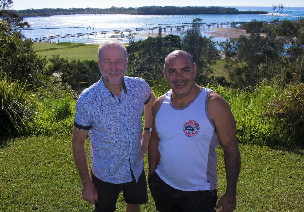 Paul McGovern and Robert Canning in Urunga. Photo Peter Lister