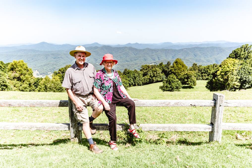 Rod and Ruth Holmes at Griffith's Lookout. Photo Bruce Jacups
