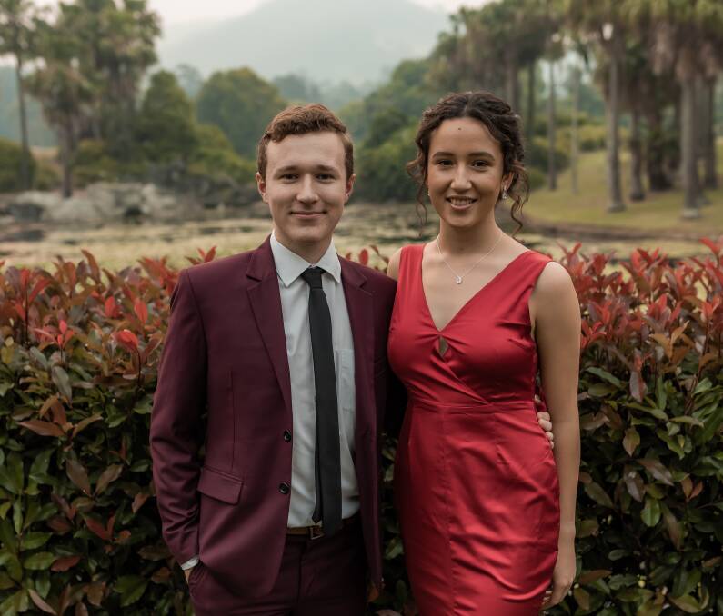 School captains Tomas Pocilujko and Nadia Birch were both on the Distinguished Achievers List. They are pictured here at the Yr 12 formal.