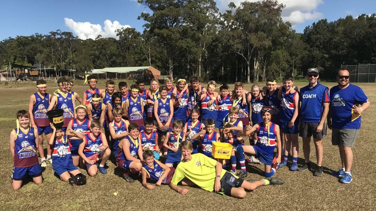 Under 13s from last weekend when they played Nambucca Valley Lions (third on the ladder) for the R U OK Day round