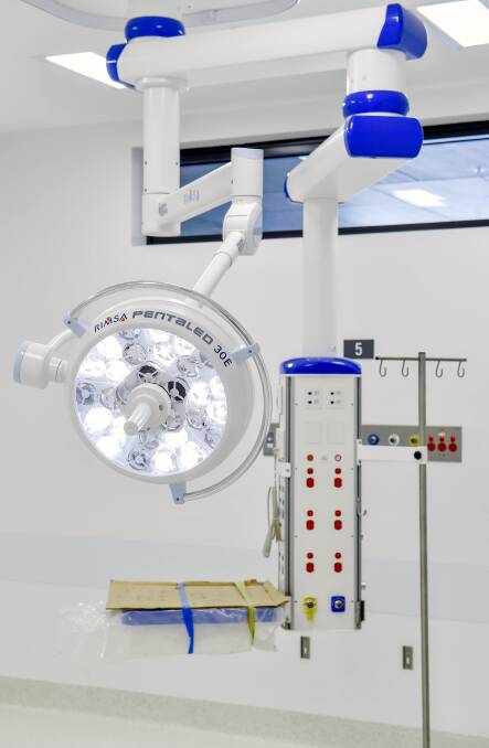 One of Planet Lighting's medical lights installed at Gosford Hospital