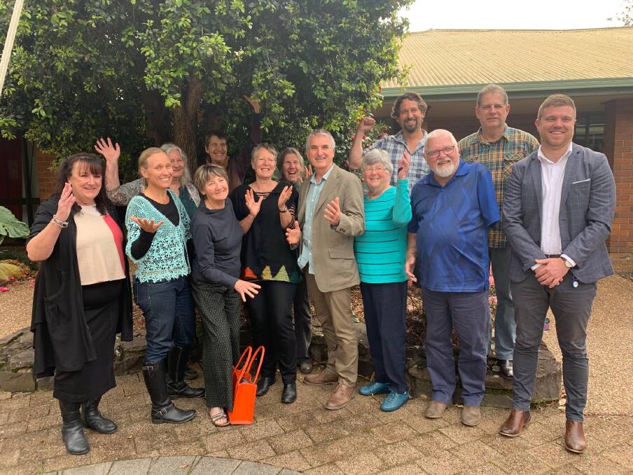 Councillors, council staff and Housing Action Group members celebrating the completion of the Local Housing Strategy in September 2019