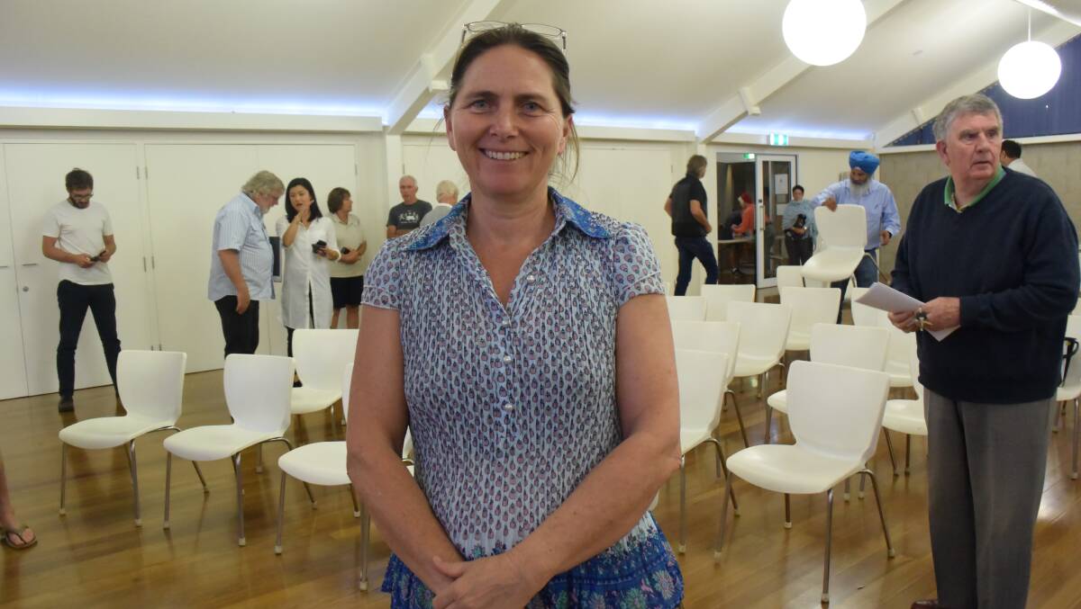 Dr Sally Townley at the end of the meeting
