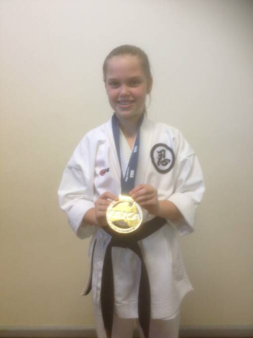 Jade with her medal