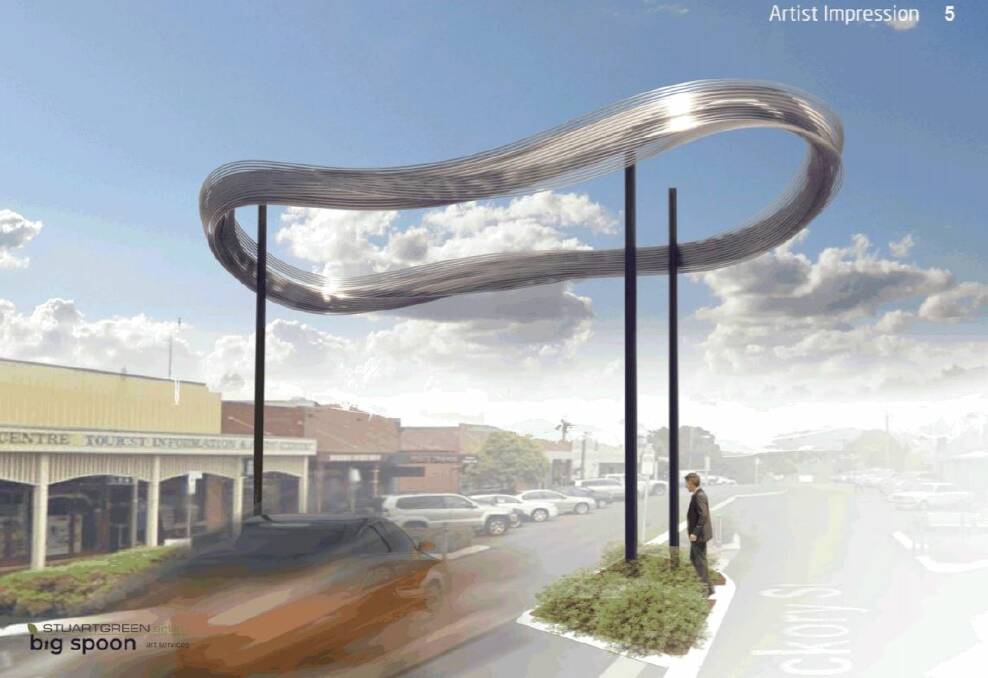 Concept design for 'Water Cloud' sculpture