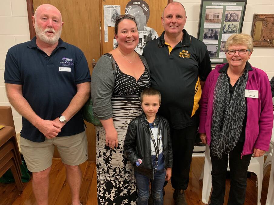Bill Aitchison from Urunga, who was an apprentice typesetter many decades ago; Jade, James and Michael English from the Don Dorrigo Gazette and Pam Cork, whose father spent his working life at Bellingen's Courier Sun 