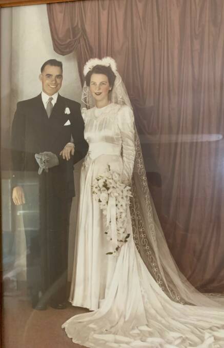 Rob and Peggy on their wedding day in 1948