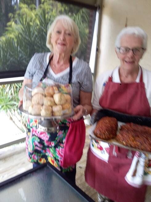 Linda Hillman, the driving force behind the show's catering, and her trusty sidekick Irene Chesterman