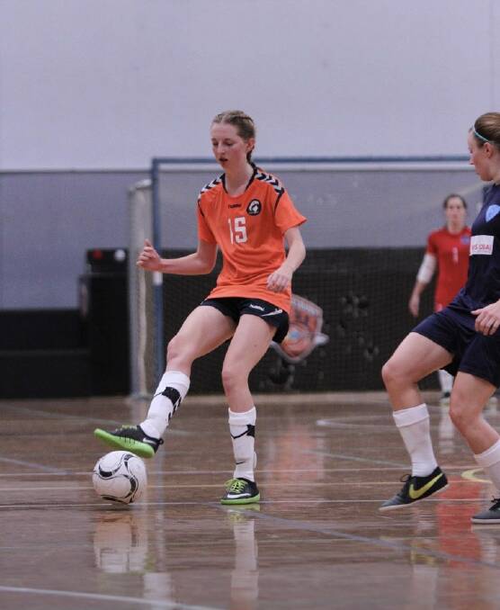 Willow Neal playing with the winning team, Eastcoast Eagles, at the Australian Futsal Championships this year