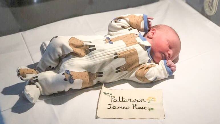 Baby Patterson James Rose, born March 17, 2019. 