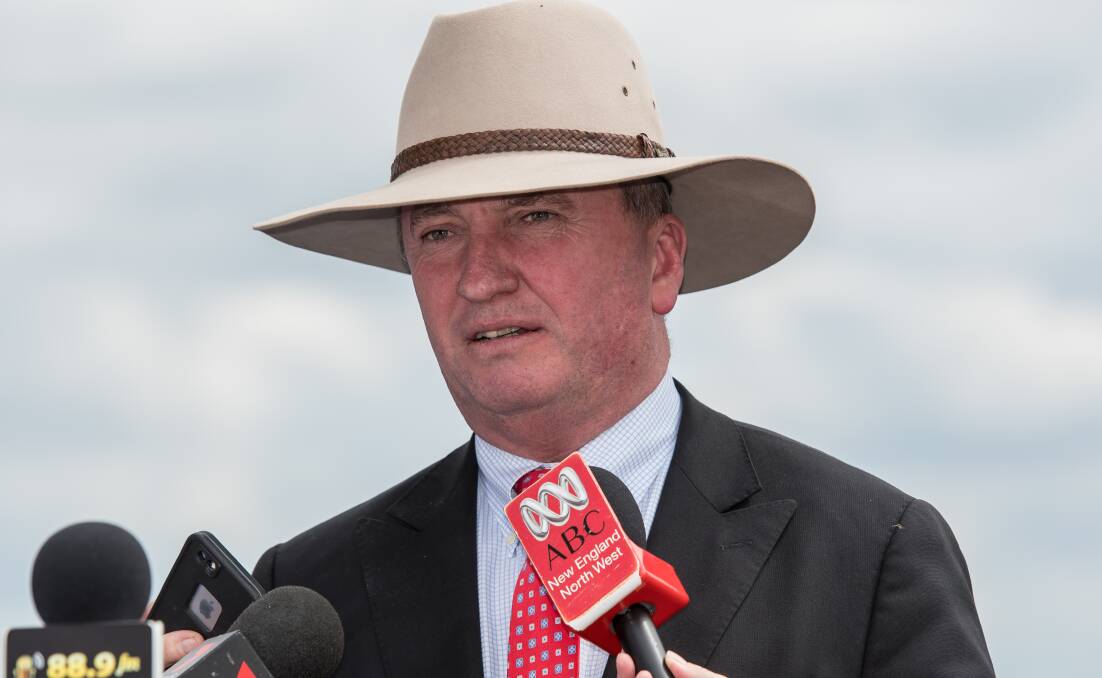 ELECTION TIME: Barnaby Joyce now faces a by election to sit in Parliament again. Photo: Peter Hardin.