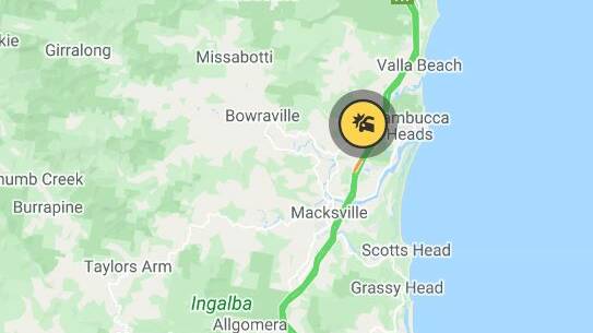 Highway crash affects northbound traffic south of Nambucca Heads