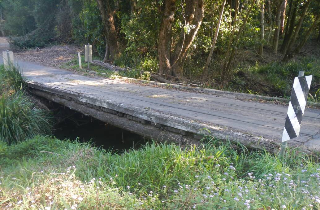 OUT WITH THE OLD: Browns Bridge on Valery Rd before