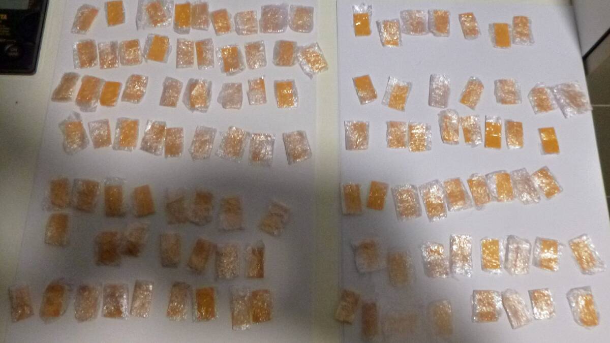 Strips of buprenorphine that were in the parcel