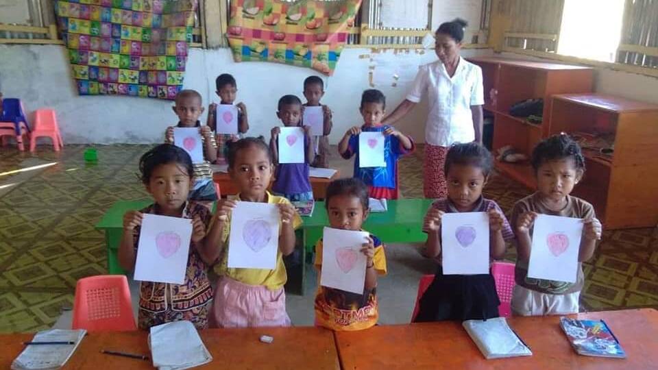 Timor Leste kindergarten students