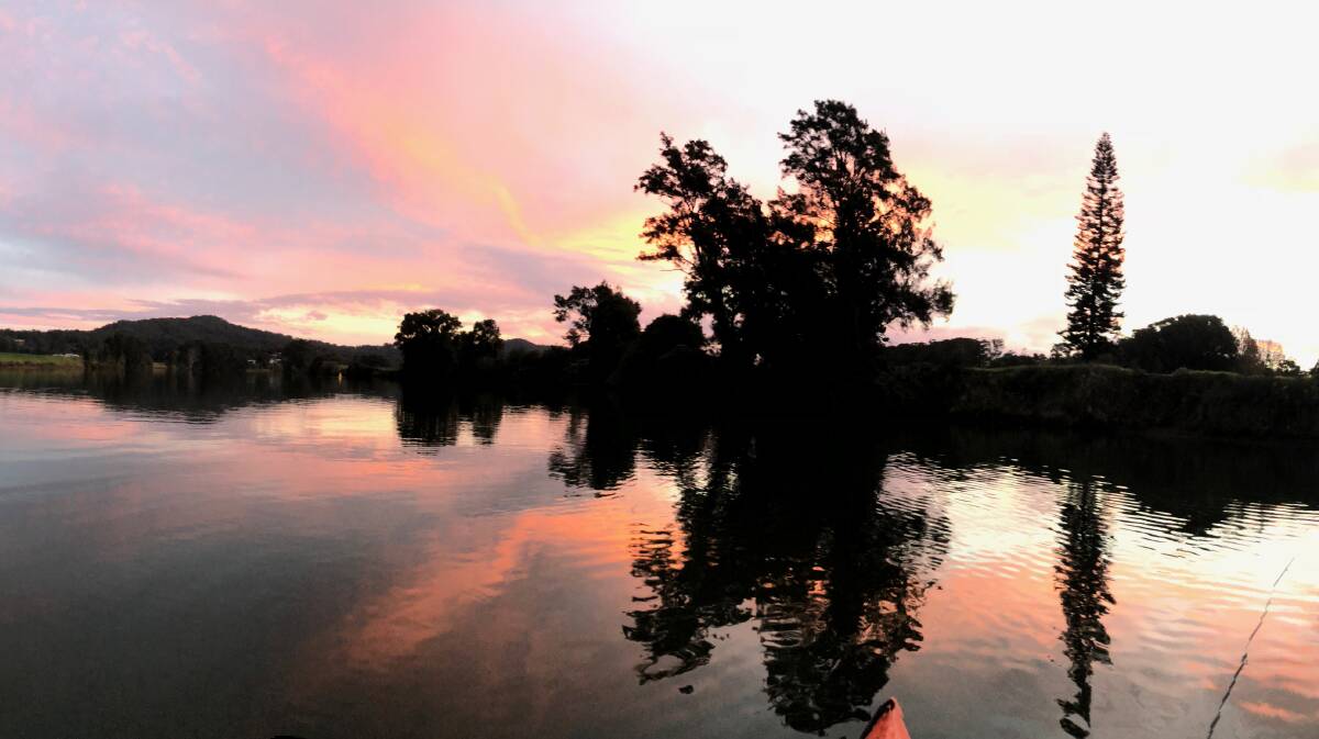 SUNSET: Quiet moment on the Bellinger River