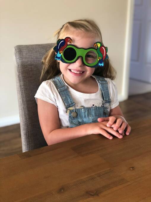 Imogen Young is ready to start school this year, having had her eyesight tested through the StEPS program