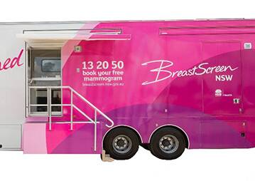 Breastscreen NSW van returning to Bellingen next week