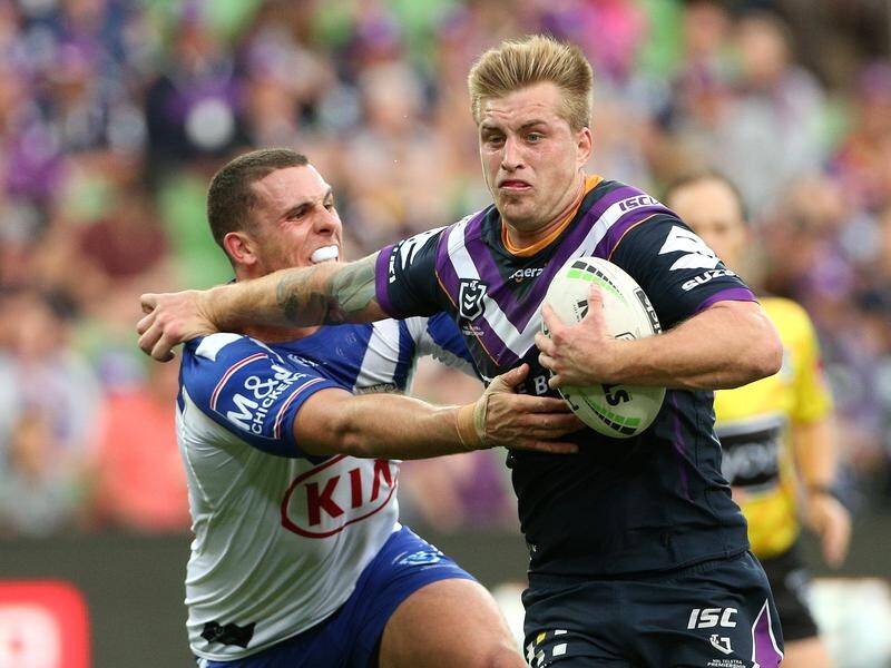 Cameron Munster scored a decisive try as Melbourne edged Canterbury in an NRL thriller.